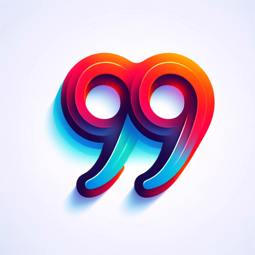 DALL·E 2023-11-21 21.42.33 – A vibrant icon featuring a pair of double quotation marks in a colorful and modern design. The quotation marks are large, bold, and filled with a grad