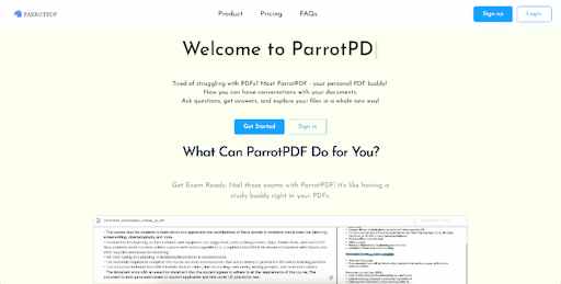 ParrotPDF: Talk to Your PDF Like Never Before!