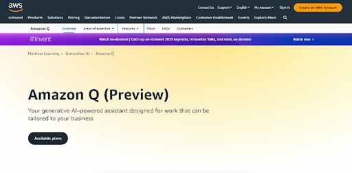 Amazon Q: Generative AI Powered Assistant