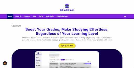 GradesAI: AI-Driven Study Super App for Enhanced Learning