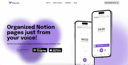 Voxio: Voice-to-Notion Conversion Tool