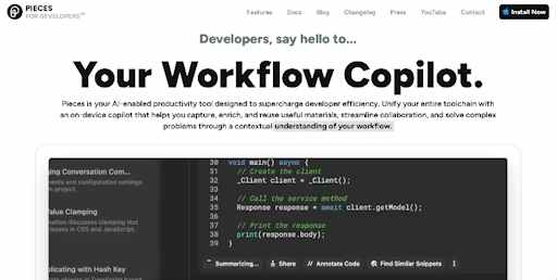 Pieces for Developers: AI-Enabled Productivity Tool