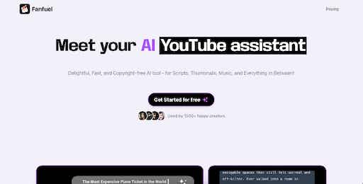 Fanfuel: AI Tool for Enhancing YouTube Channels