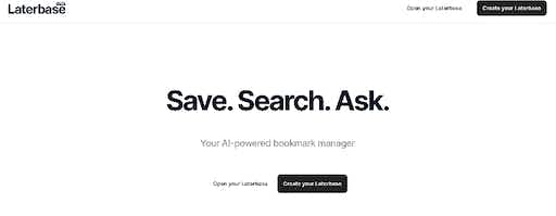 Laterbase: AI-Powered Bookmark Manager