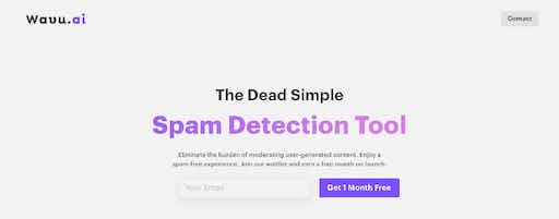 Wavu: Advanced Spam Prevention API