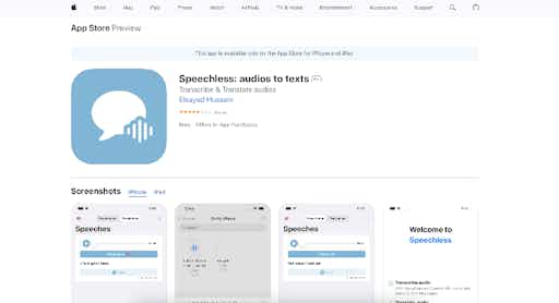 Speechless: audios to texts