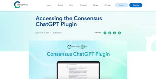 Consensus ChatGPT Plugin