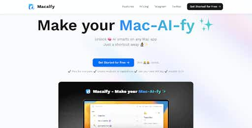 Macaify – for faster use of ChatGPT