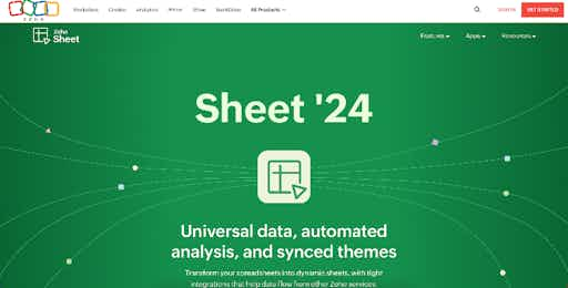 Zoho Sheet ’24