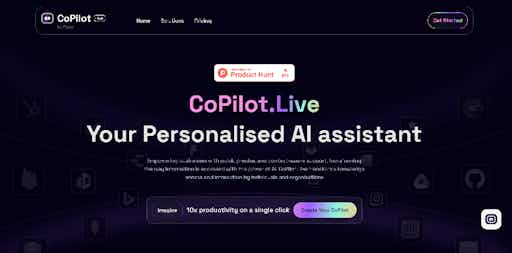 CoPilot.Live: Your personalised AI assistant