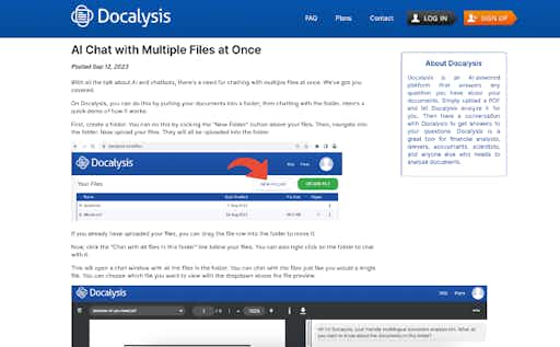 Docalysis – AI Chat with Multiple Files