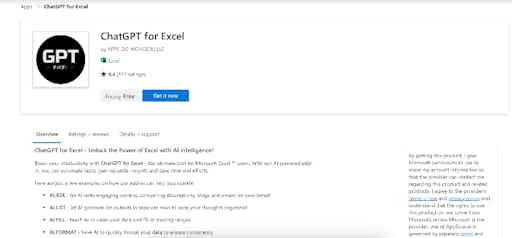 ChatGPT For Excel