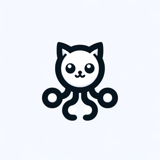 DALL·E 2023-10-24 12.34.47 – Modern logo design that fuses the GitHub octocat silhouette with the minimalist aesthetics of the OpenAI logo