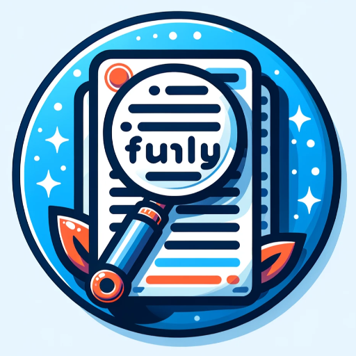 DALL·E 2023-11-10 16.54.05 – Beautiful Circle app icon for ‘Fully SEO-Optimized Article’, Concept_ a magnifying glass over a document with keywords highlighted, Style_ cartoon, Co