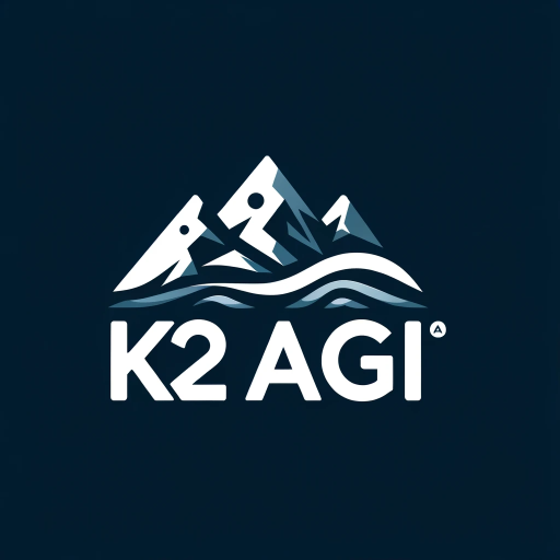 DALL·E 2023-11-16 10.27.05 – Logo design for an AI company named ‘K2AGI’. The logo features a stylized depiction of K2 mountain, integrated with the company name ‘K2AGI’. The desi