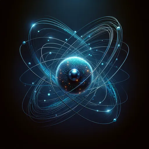 DALL·E 2024-02-11 21.53.31 – An abstract and sophisticated image of an atom, where the core and orbiting electrons are depicted with a minimalist aesthetic. The nucleus of the ato (1)