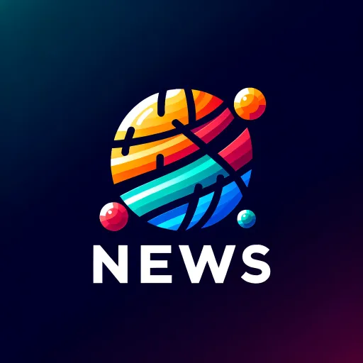 DALL·E 2024-02-26 13.19.09 – Create a full-size logo featuring a globe as the central theme, suitable for a news delivery service. The logo should be colorful, eye-catching, and d