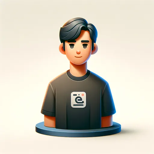 DALL·E 2024-03-13 21.41.59 – Design a sleek, 3D cartoon-realistic icon featuring a half-body portrait of an AI programmer. This icon should combine simplicity with a cartoonish ye