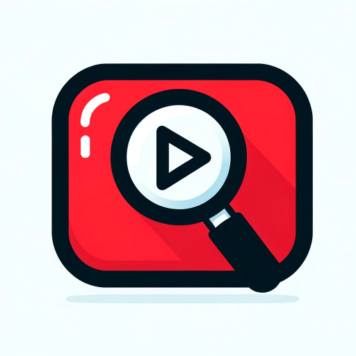 DALL·E 2023-11-07 15.36.46 – Create an icon representing a YouTube finder feature. The icon should be bold and simple, with a magnifying glass integrated into the classic YouTube