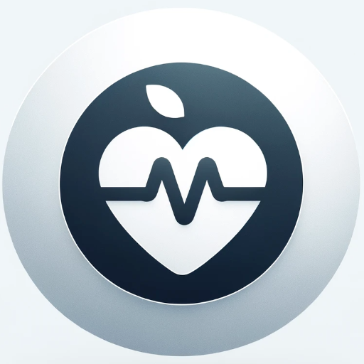 DALL·E 2024-01-05 03.13.06 – A sleek, modern, round logo design for a fitness app, embodying the essence of Apple’s UI design style. The logo should be simple yet elegant, with a