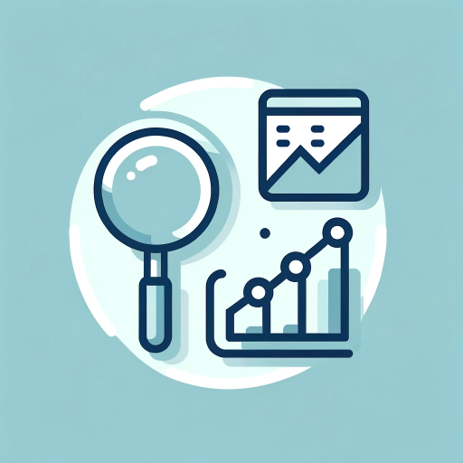 DALL·E 2023-11-26 12.45.54 – A simple and clean design representing SEO analytics. The image should feature minimalistic icons like a magnifying glass, a chart, and a graph, again