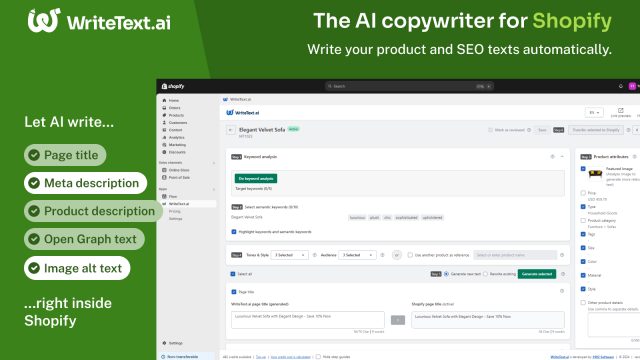 WriteText.ai for Shopify