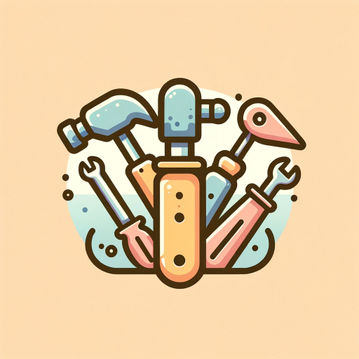 DALL·E 2023-11-19 20.08.01 – A delightful and simplistic logo featuring childlike drawings of DIY tools, such as a small, rounded hammer, a playful screwdriver, and a whimsical wr