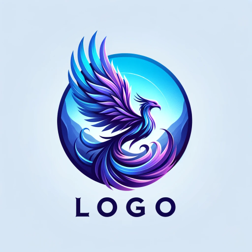 DALL·E 2024-01-28 18.01.45 – A logo featuring a majestic phoenix in mid-flight, encapsulated within a circular shape. The phoenix is detailed and has a 3D appearance, with vibrant