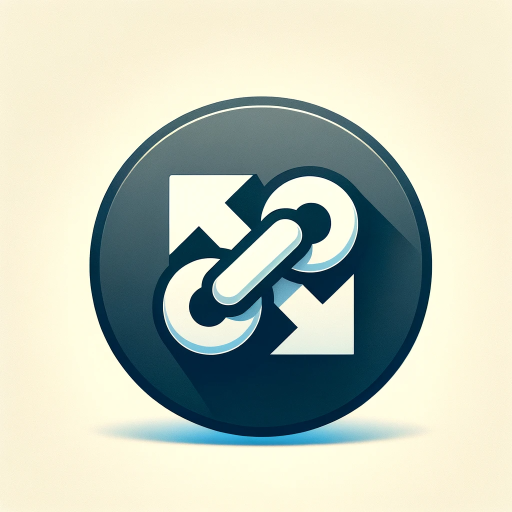 DALL·E 2023-11-10 22.53.04 – A sleek, rounded icon for a ‘URL Shortener’ service. The icon features a chain link symbol to represent the concept of linking, along with a shortened