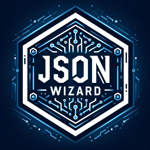 DALL·E 2023-11-23 13.28.27 – Generate a logo with the perfectly spelled inscription ‘JSON WIZARD’. The logo should mirror the previously provided example in style, but with meticu