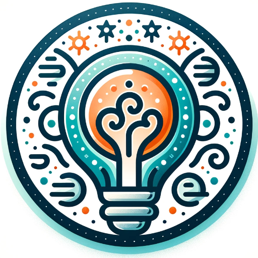 DALL·E 2023-11-16 23.22.00 – Beautiful Circle app icon for Content Outlines, showcasing a light bulb with intertwined bullet points and headings, symbolizing innovative content cr