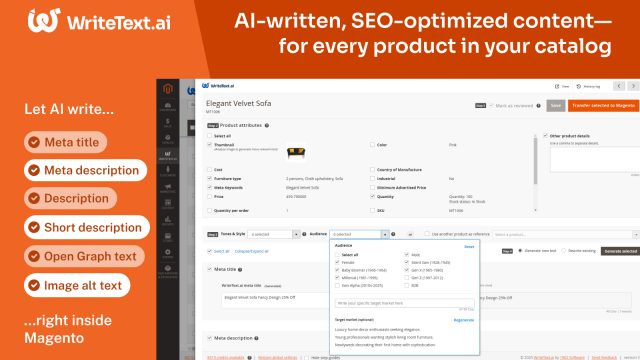 WriteText.ai for Magento