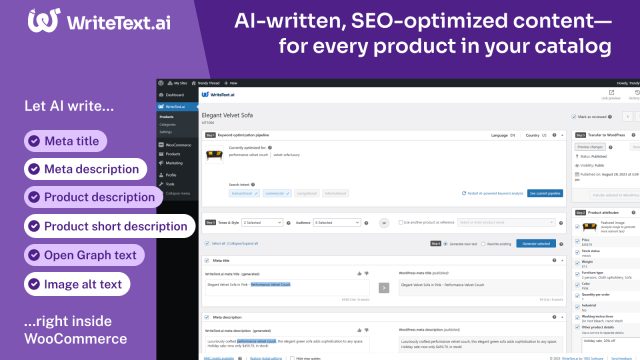 WriteText.ai for WooCommerce